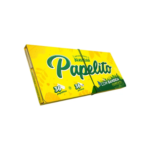 Seda Papelito Tradicional King Size com Bandeja e Piteira